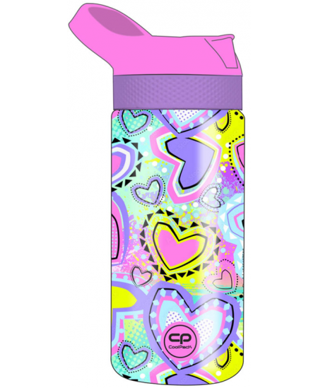Joogipudel COOLPACK Bibby Pastel Hearts, 420 ml