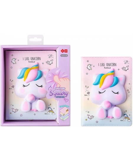 Märkmik SQUISHY Unicorn, 128 lehte