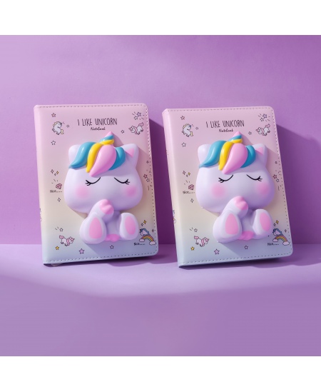 Märkmik SQUISHY Unicorn, 128 lehte