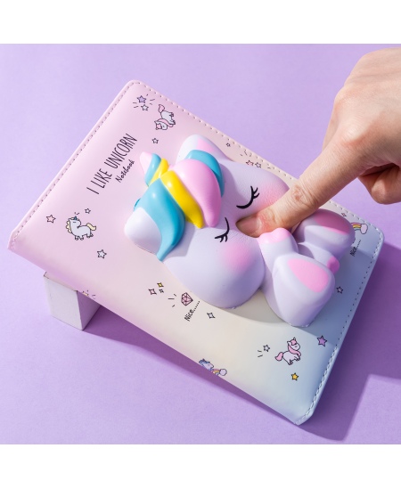 Märkmik SQUISHY Unicorn, 128 lehte