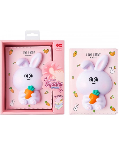 Märkmik SQUISHY Rabbit, 128 lehte