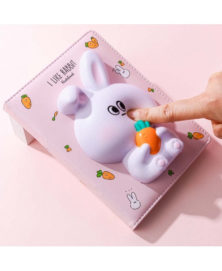 Märkmik SQUISHY Rabbit, 128 lehte
