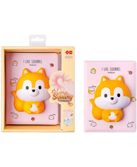 Märkmik SQUISHY Squirrel, 128 lehte