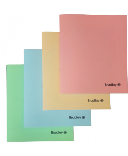 Ruuduline vihik BRADLEY Pastel, 36 lehte, 70 gms