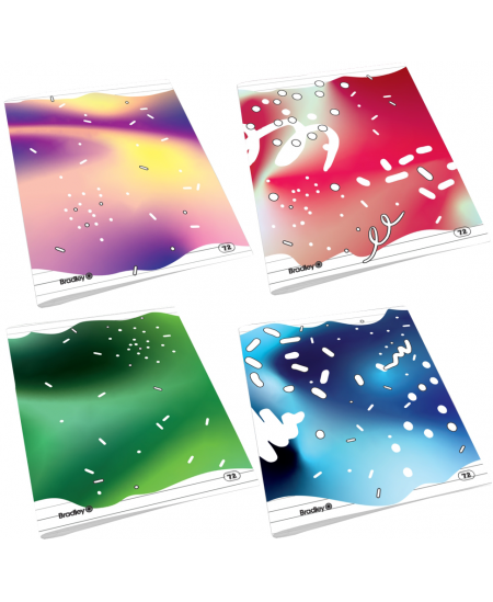 Jooneline vihik BRADLEY Basic, 72 lehte, 70 gms