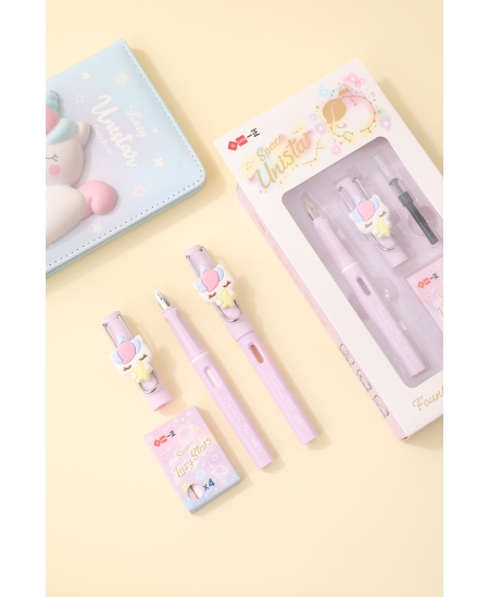 Täitesulepea kapslite ja konverteriga SQUISHY Unicorn