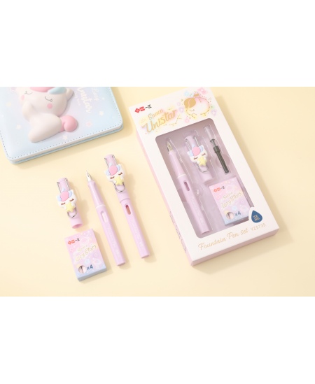 Täitesulepea kapslite ja konverteriga SQUISHY Unicorn