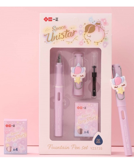 Täitesulepea kapslite ja konverteriga SQUISHY Unicorn