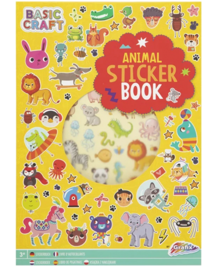 Kleebiseraamat GRAFIX Animal, 8 lehte