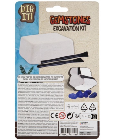Fossiilide kaevamise komplekt GRAFIX Kivid
