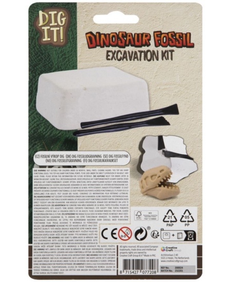 Fossiilide kaevamise komplekt GRAFIX Dinosaurus