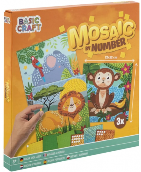 Kleebismosaiik numbrite järgi GRAFIX Lõvi