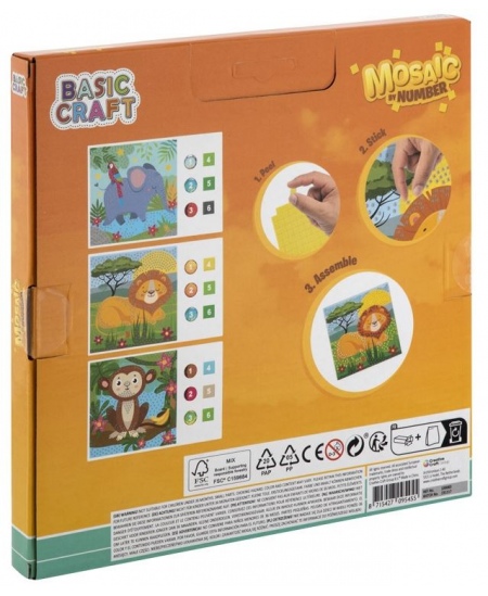 Kleebismosaiik numbrite järgi GRAFIX Lõvi