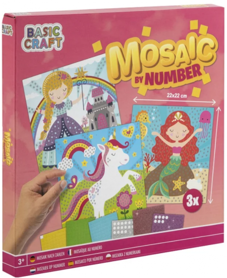 Kleebismosaiik numbrite järgi GRAFIX Ükssarvik