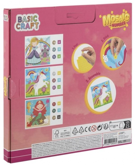 Kleebismosaiik numbrite järgi GRAFIX Ükssarvik