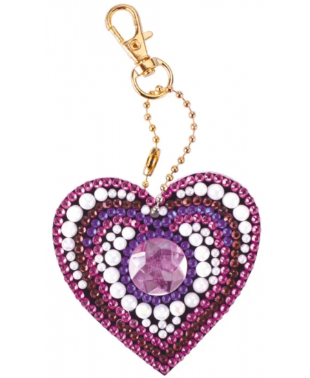 Teemantmosaiigist võtmehoidja BESTIES Südameke