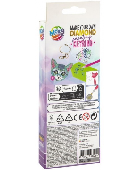 Teemantmosaiigist võtmehoidja XO STYLE Kassipoeg