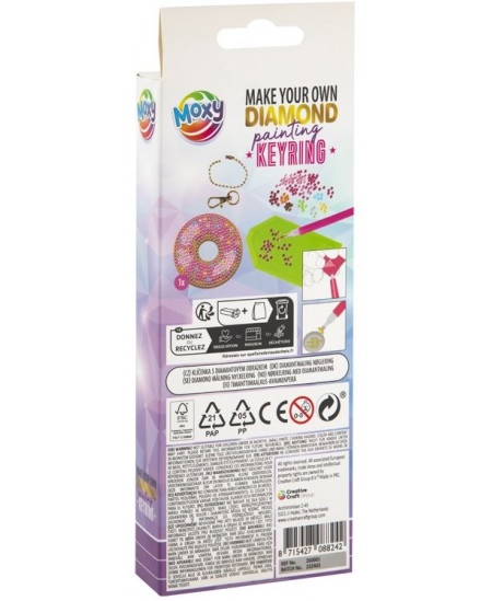 Teemantmosaiigist võtmehoidja XO STYLE Sõõrik