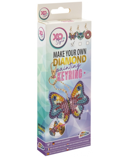 Teemantmosaiigist võtmehoidja XO STYLE Liblikas