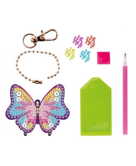 Teemantmosaiigist võtmehoidja XO STYLE Liblikas