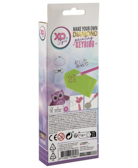 Teemantmosaiigist võtmehoidja XO STYLE Öökull