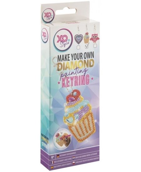 Teemantmosaiigist võtmehoidja XO STYLE Koogike