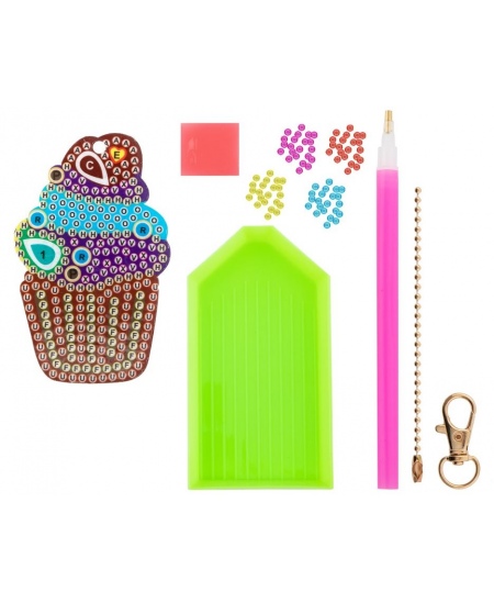 Teemantmosaiigist võtmehoidja XO STYLE Koogike