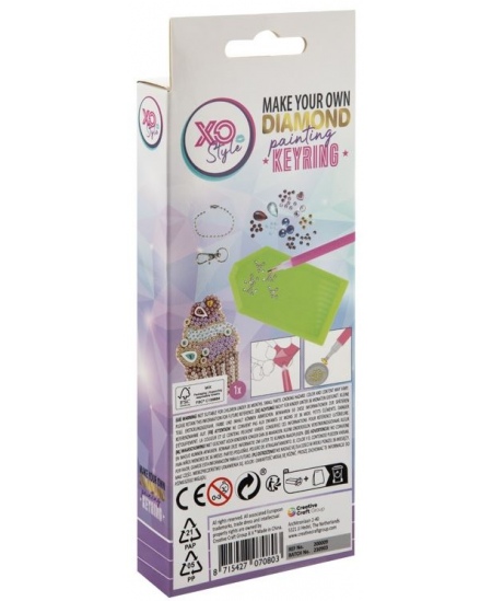 Teemantmosaiigist võtmehoidja XO STYLE Koogike