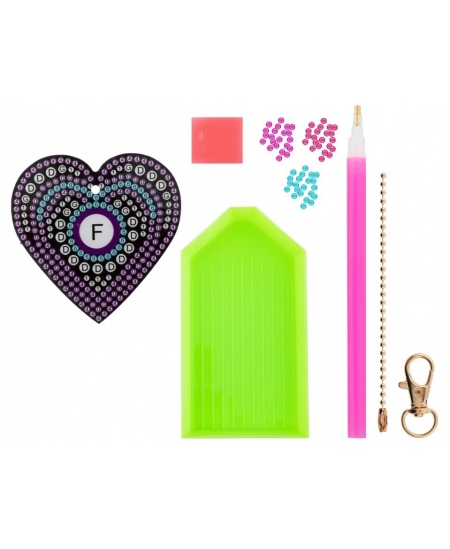 Teemantmosaiigist võtmehoidja XO STYLE Südameke