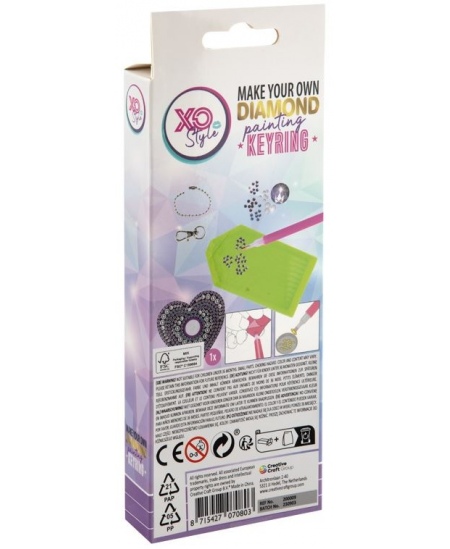 Teemantmosaiigist võtmehoidja XO STYLE Südameke