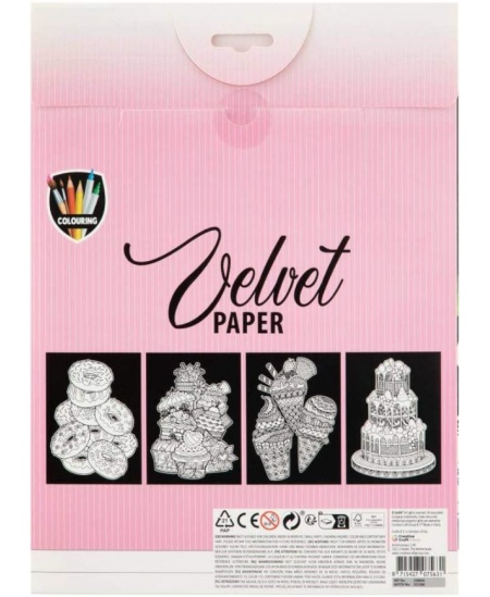 Värviraamat sametkontuuridega GRAFIX Donut, A4, 4 lehte