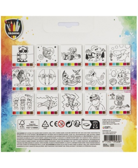 GRAFIX akvarellvärvide komplekt Rocket, 15 pilti