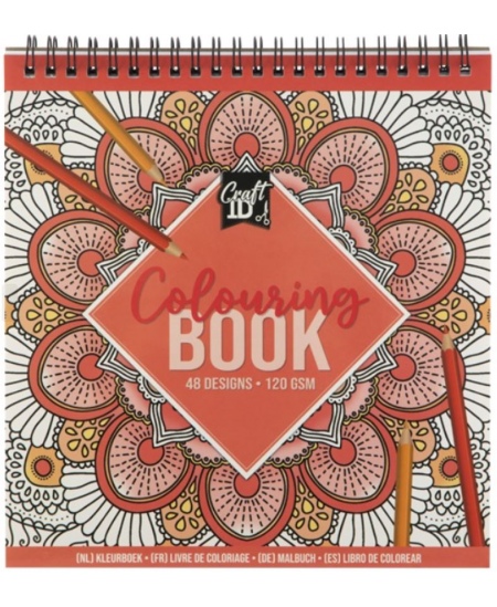 Värvimisraamat GRAFIX Punane, 48 pilti