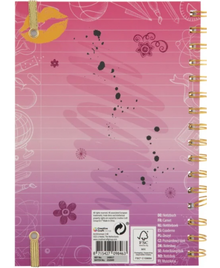 Märkmik BESTIES Šviesiaplaukė, A5, 60 lehte