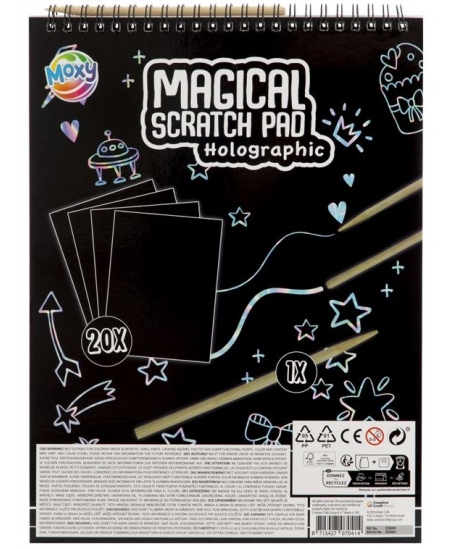 Kraapimiskomplekt GRAFIX Magical Lind, 20 pilti