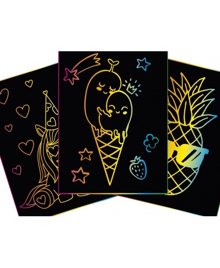 Kraapimiskomplekt GRAFIX Magical Jäätis, 20 pilti