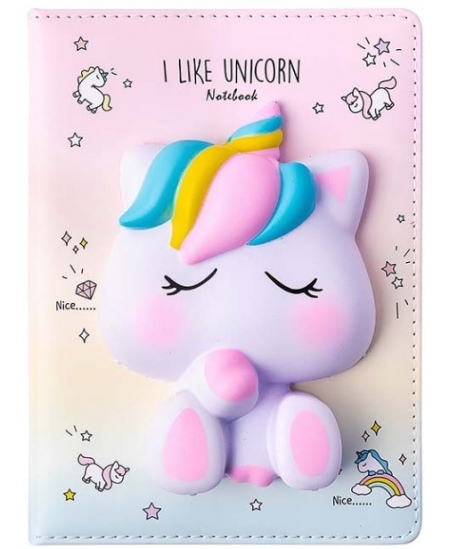 Märkmik SQUISHY Unicorn, 128 lehte