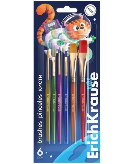 Pintslid ERICH KRAUSE Space Animals, 6 tk