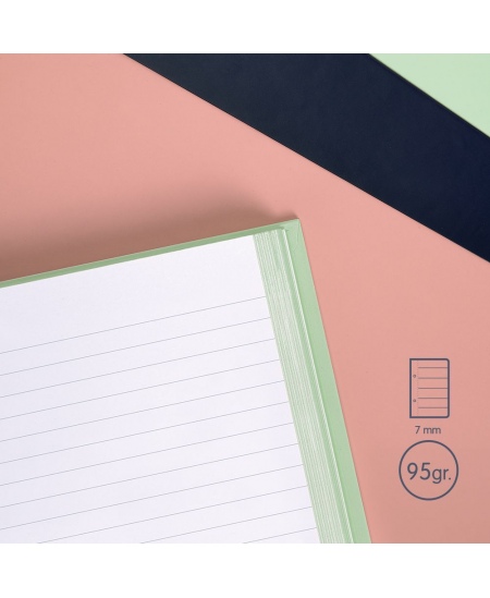 Kõvakaaneline märkmik MILAN, A5, 80 lehte, jooneline