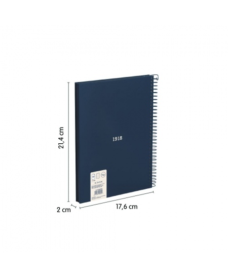 Kõvakaaneline märkmik MILAN, A5, 80 lehte, jooneline