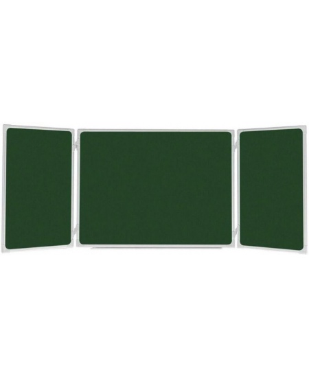 Kriidimagnettahel MEMOBOARDS, 120x90 cm (60/120/60 cm), 3-osaline, alumiiniumraam, roheline