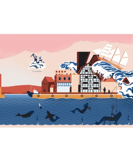 Märkmik KLAIPĖDA, A5, punktid-jooned