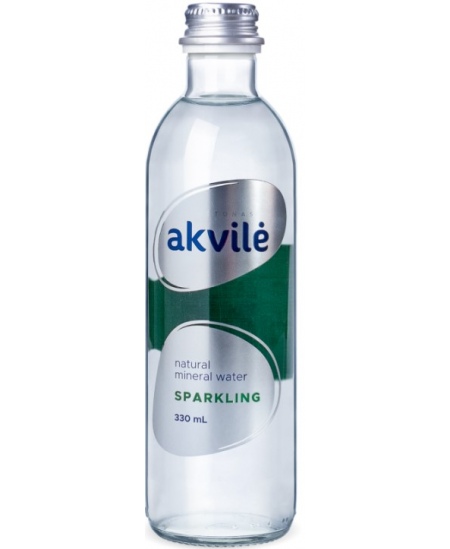 Mineraalvesi AKVILĖ, 330 ml, klaas, kergelt gaseeritud