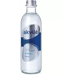 Mineralinis vanduo AKVILĖ, 330 ml, stikle, negazuotas