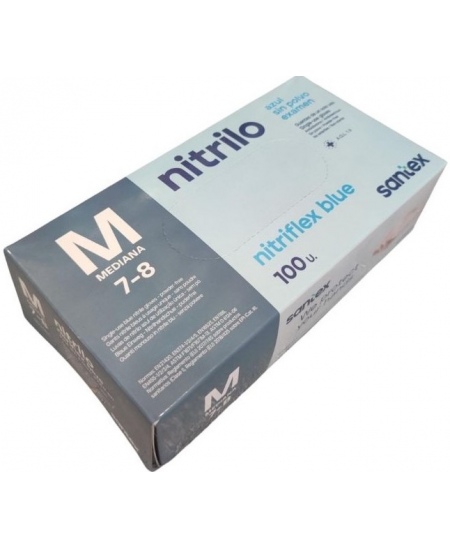 Ühekordsed nitriilkindad SANTEX, M-suurus, 100 tk
