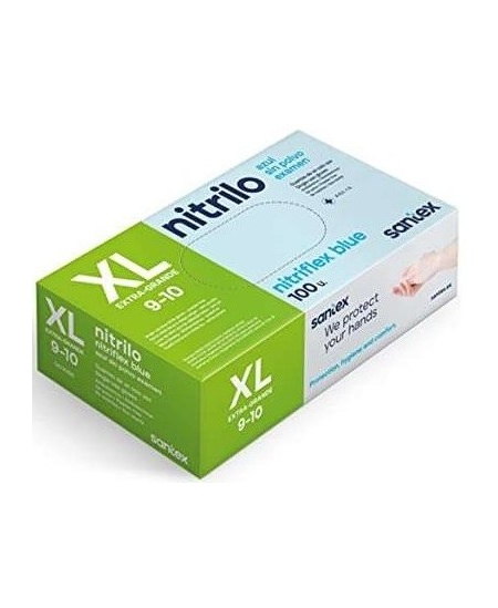 Ühekordsed nitriilkindad SANTEX, XL-suurus, 100 tk