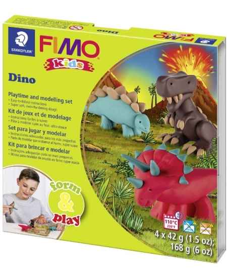 Polümeersavist loominguline komplekt lastele FIMO Dinosaurus