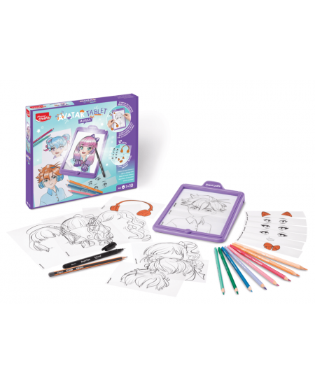 Valgustusega joonistustahvel MAPED Creativ Avatar Studio Manga