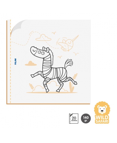 Värvimisvihik MILAN Wild Safari