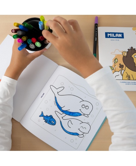Värvimisvihik MILAN Blue Odyssey